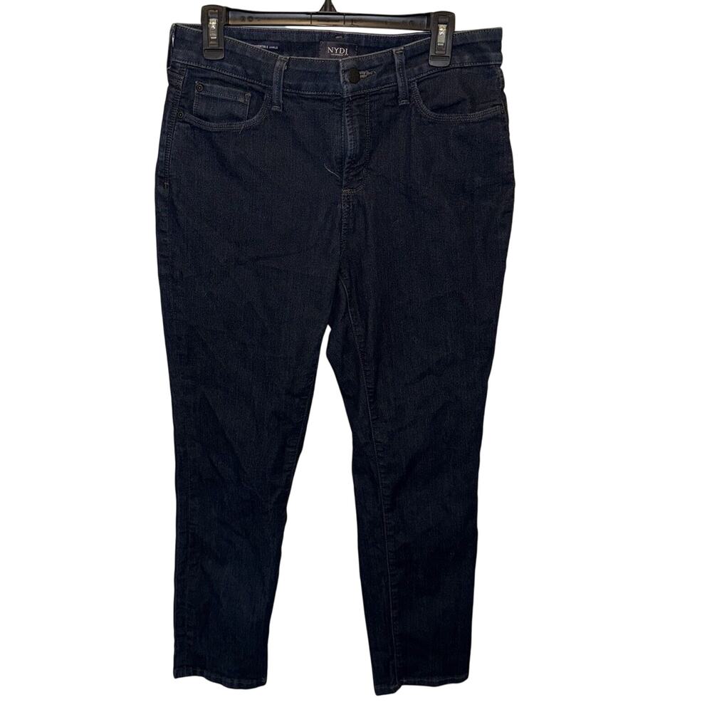 Size 10 - Women’s NYDJ Ami Skinny Legging Stretch Dark Wash Mid Rise Denim Jeans